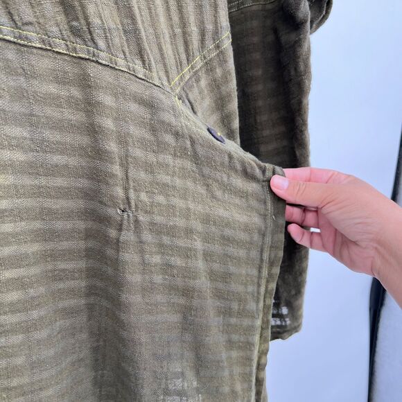 Yasuko Kurisaka Jacket Textured Hand Woven Fiber O/S Lagenlook Tweed - Picture 10 of 12